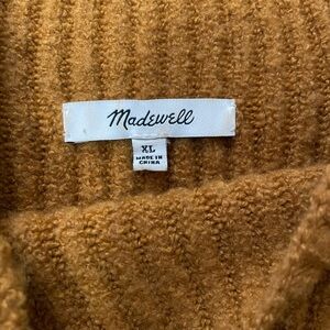 Madewell Pumpkin Spice Mock Neck Sweater
